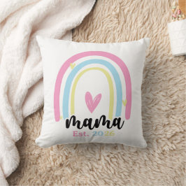 Almofada Boho Arco-íris Personalizado Ano de Fundação Mama