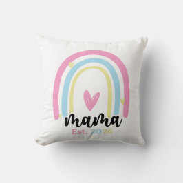 Almofada Boho Arco-íris Personalizado Ano de Fundação Mama 