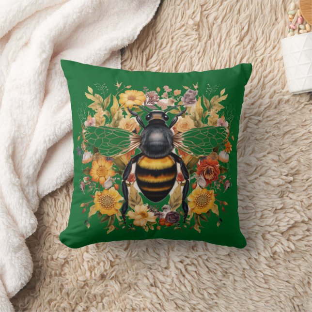 Almofada Boho Bee & Wildflower - (Cobertor)