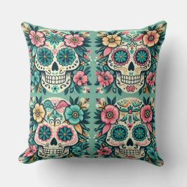 Almofada Boho CaveirasDoces