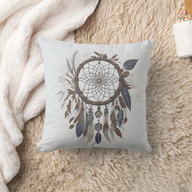 Almofada Boho Chic Dreamcatcher Earthy Tonthy Charm Infuso (Cobertor)