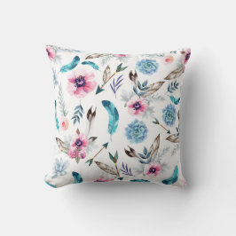 Almofada Boho Chic Floral Menina Boho