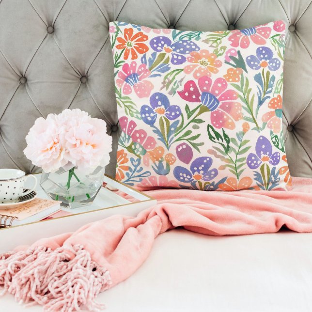 Almofada Boho Chic Namorados Florais Cute Presentes para Ad (Boho Chic Cute Floral Valentines Gifts for Teens)