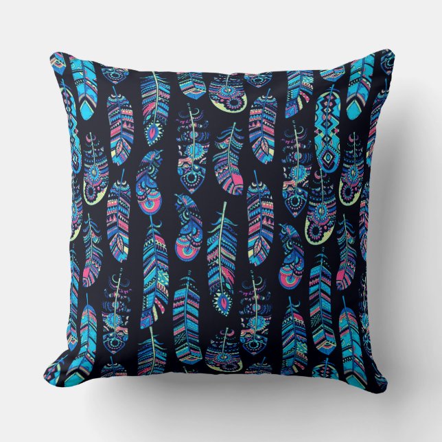 Almofada Boho Feather Pattern (Frente)