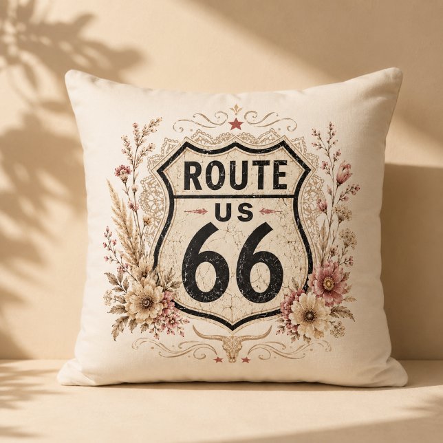 Almofada Boho Floral Acento da Estrada Mãe (Criador carregado)