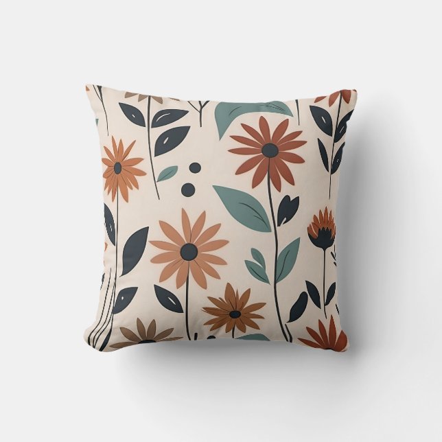 Almofada Boho florinha moderno (Frente)
