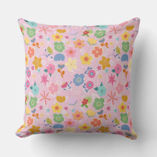 Almofada Boho Flowers Padrão B01.w LPink BG