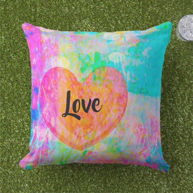 Almofada Boho Heart Collage (Grama)