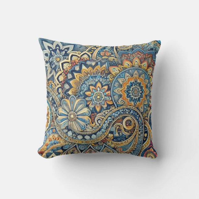 Almofada Boho Luxe Paisley Sonho (Frente)