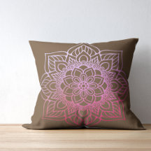 Boho Mandala Rosa Marrom