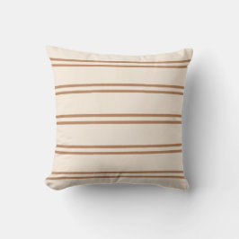 Almofada Boho Modern Farmhouse Neutral Stripes Beige Cream