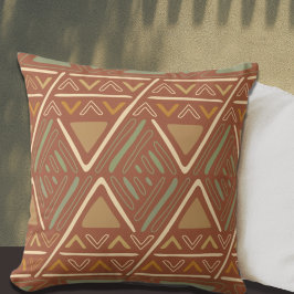 Almofada Boho Mudcloth Inspirou Terracotta