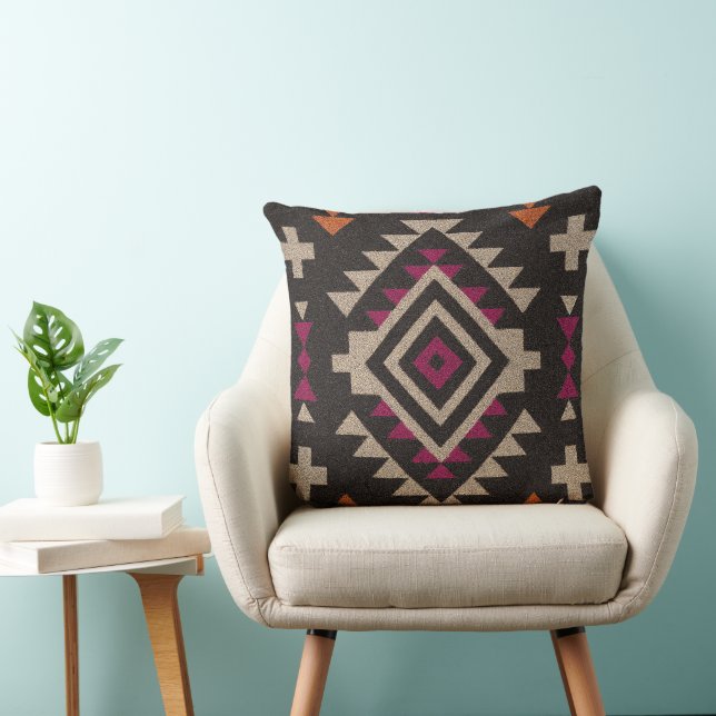 Almofada Boho Navajo Tribal Throw Pillow (Cadeira)