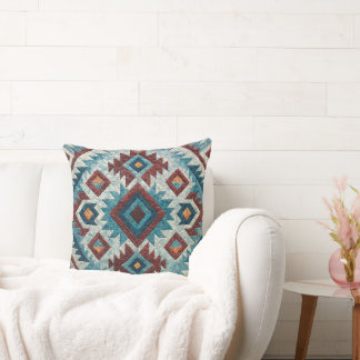 Almofada Boho Navajo Tribal Throw Pillow