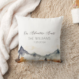 Almofada Boho Neutral Mountain Weding Casal