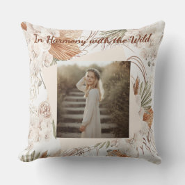 Almofada Boho Personalizada Presente de Foto Boêmi