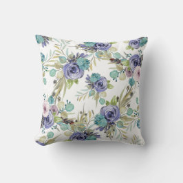 Almofada Boho Purple e Green Floral
