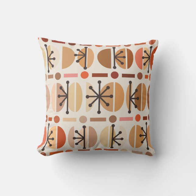 Almofada Boho Retro Bowls Linhas Terra (Frente)