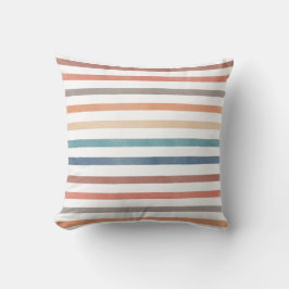 Almofada Boho Retro Stripes Travesseiro decorativo Padrão