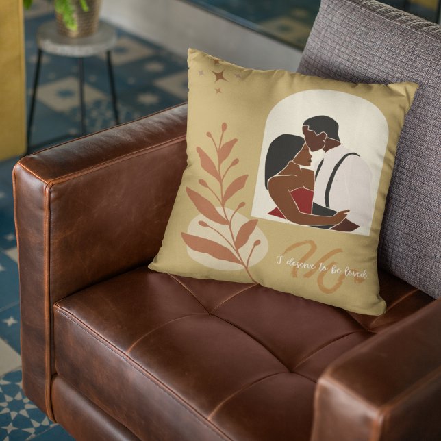 Almofada Boho Romance Eu Merece Ser Amado (Criador carregado)
