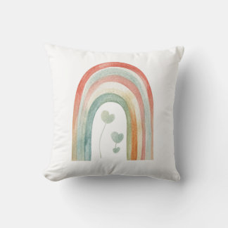 Almofada Boho Watercolor Rainbow