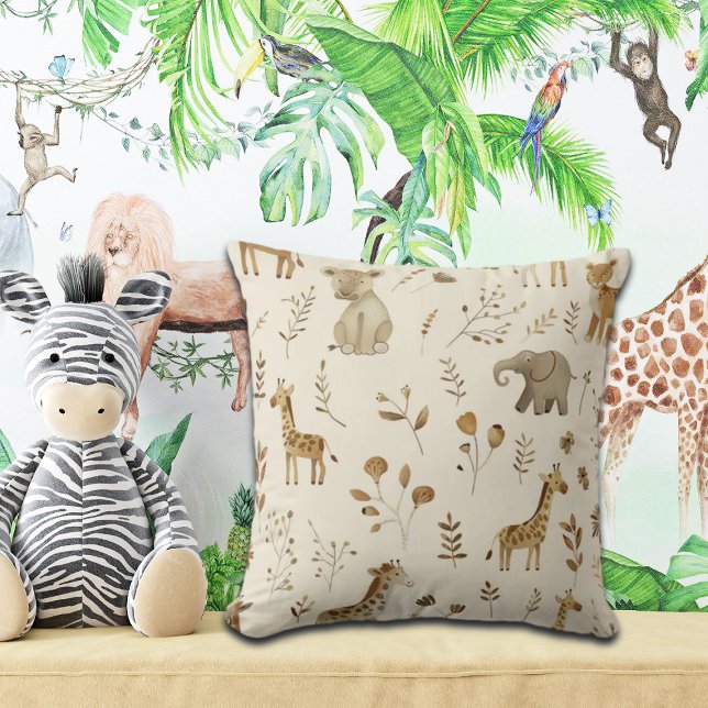 Almofada Boho White Beige Jungle (Criador carregado)