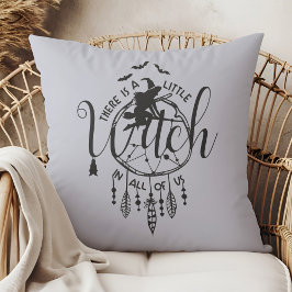 Almofada Boho Witch Vibes Bolsa - Pequena Bruxa em Todos nó