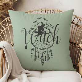 Almofada Boho Witch Vibes Bolsa - Pequena Bruxa em Todos nó