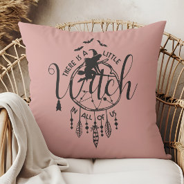 Almofada Boho Witch Vibes Bolsa - Pequena Bruxa em Todos nó