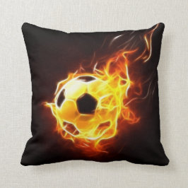 Almofada Bola de futebol nas chamas