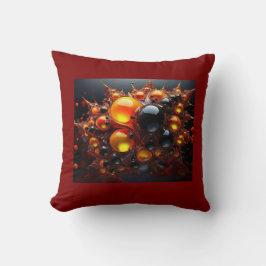 Almofada Bolas de Mandelbrot Pretas E Douradas
