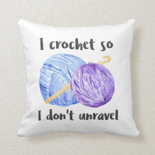 Almofada Bolas do Crochet do fio