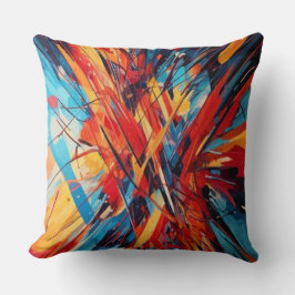 Almofada Bold Color Splash Cushion for Modern Artistic Home