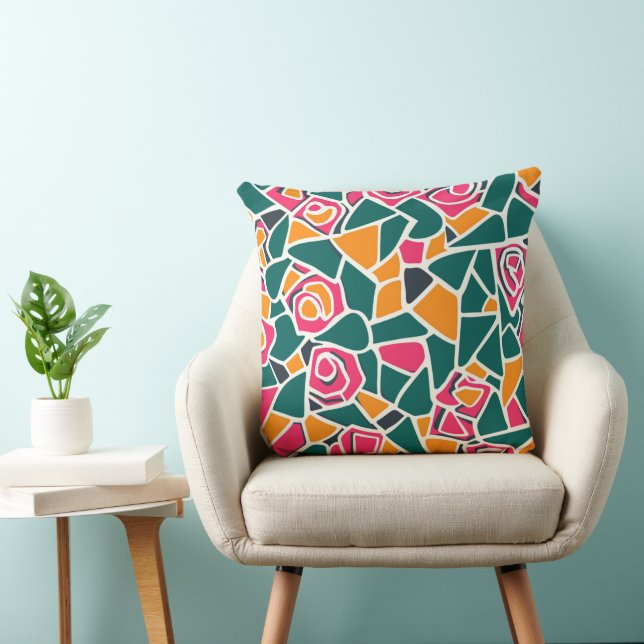 Almofada Bold Outline Rose Love (Cadeira)