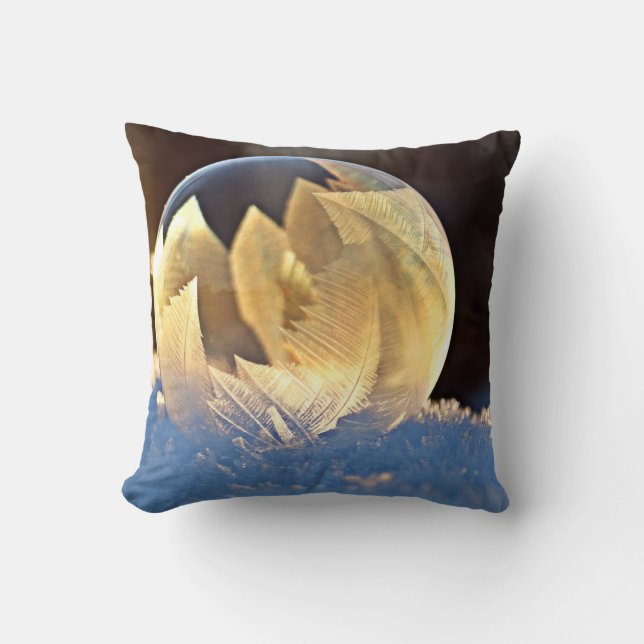 Almofada Bolha de sabão na neve (Frente)