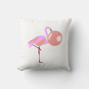 Almofada Bolha Engraçada Goma Flamingo Soprando Bolha