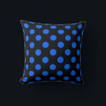 Almofada Bolinhas azuis e pretas<br><div class="desc">Bolinhas azuis e pretas</div>