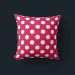 Almofada Bolinhas brancas no cerco<br><div class="desc">Bolinhas brancas no cerco</div>