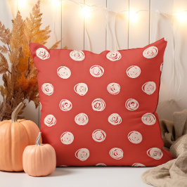 Almofada Bolinhas de Creme Desenhado à Mão