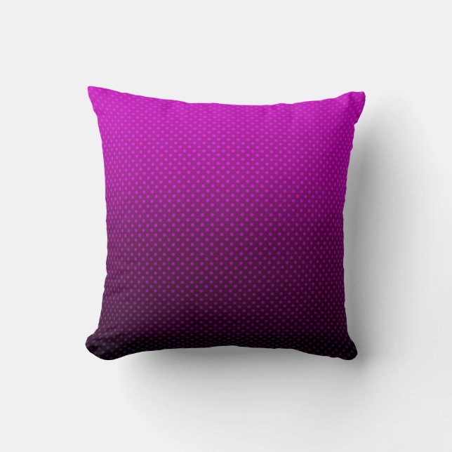 Almofada Bolinhas gradiente roxo cores pretas escuras impre (Frente)
