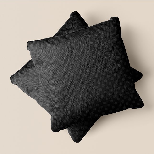 Almofada Bolinhas para Cinzas e cinzas (Grey & Grey Chic Polka Dots Throw Pillow)
