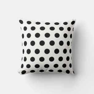 Almofada Bolinhas Pretas e Brancas decorativas
