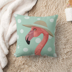 Almofada Bolinhas Summer Flamingo Whimsical Animal