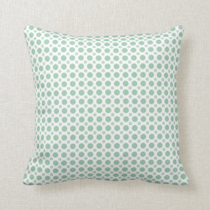 Almofada Bolinhas Verde-Claro Costeira de Seafoam