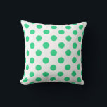 Almofada Bolinhas verdes e brancas<br><div class="desc">Bolinhas verdes e brancas</div>