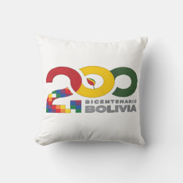 Almofada Bolivia bicentenario 200 años 
