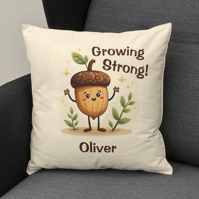 Almofada Bolota Adorável Sorrindo Forte (Criador carregado)