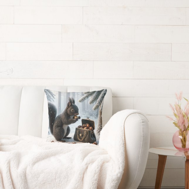 Almofada Bolota Preta De Enchimento Com Bolsa (Sofá)