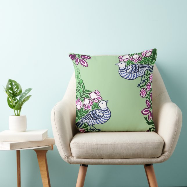Almofada Bolotas de Flores de Arte Folclórica (Cadeira)