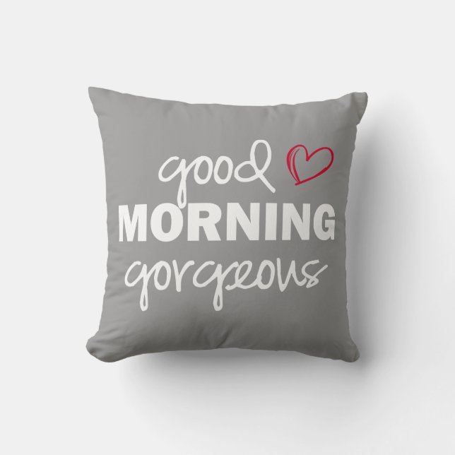 Almofada Bom dia Belo Travesseiro decorativo (Frente)